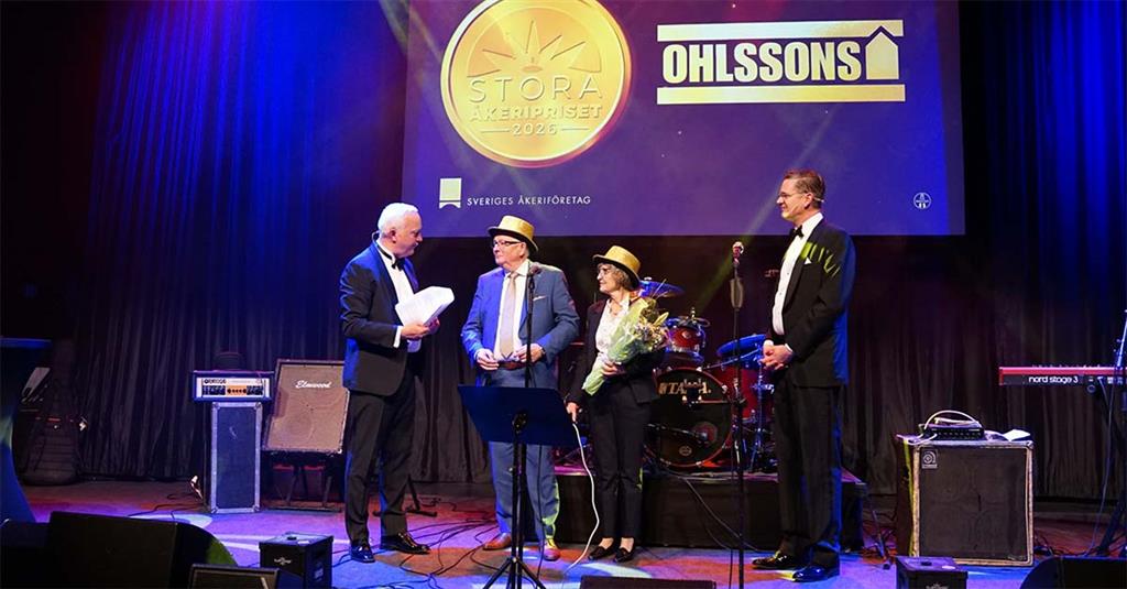 Stora Åkeripriset tilldelas Ohlssons i Landskrona AB