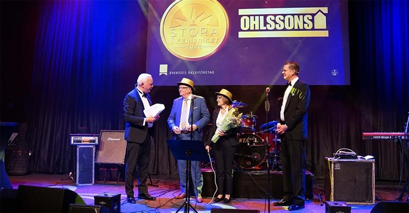 Stora Åkeripriset tilldelas Ohlssons i Landskrona AB